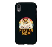 Chinchilla, Chat Persan doré, Maman, rétro, J'aime Mon Chat Coque pour iPhone XR