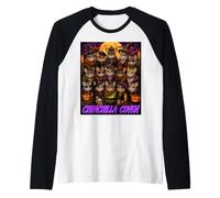 Chinchilla Coven Vintage Halloween Sorcière Gothique Glam Girls Manche Raglan