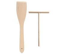 Chinchilla® Distributeur de crêpes et set de spatules | pour des crêpes parfaites & des plats délicieux | Bois de hêtre certifié FSC Fabriqué en Allemagne