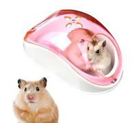 Chinchilla Dust Bath House Cabine de bain transparente et étanche à la poussière | Bac à sable visible pour hamster | Grand espace de vie portable | Abri de nettoyage multifonction |