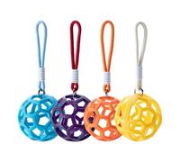 Chinchilla Fay Feeder, Hay Feeder Ball | Hay Nourning Ball Grassrsder, 4 pièces | Dispensateur de mangeur d'aux petits animaux, jouets à mâcher avec longe pour petits animaux de compagnie, accessoires