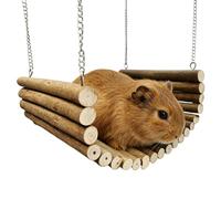 Chinchilla Hammock, Pet Swing, 13.78x7.87x0.39 Inch Resting Toy with Chewing Design, Dwarf with Play Stylish, Small Animal Cage Style, Home Accessories for Gerbil Hamster Hedgehog Bunny Ferret Guinea