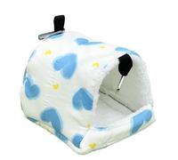 Chinchilla House - Nid en peluche pour petits animaux de compagnie | Polyester avec coton isolant haut loft - Lit chaud pour hamsters furets
