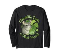 Chinchilla Lover & Plant T-Shirt Mignon drôle Maman Papa Cadeau Manche Longue