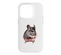 Chinchilla Standard Gray Andes Cage pour rongeurs Exotiques Coque pour iPhone 14 Pro