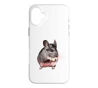 Chinchilla Standard Gray Andes Cage pour rongeurs Exotiques Coque pour iPhone 16 Plus