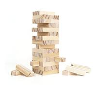 Chinchilla® Tour à Bascule en Bois pour Voyager | Tour à Bascule de Voyage | Jeu d'empilage pour Toute la Famille | Jeu d'adresse | Divertissement en Voyage | Entraîne ta motricité Fine