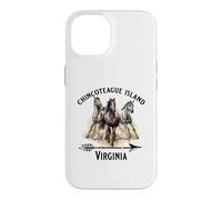 Chincoteague Island Virginia Souvenir de poneys Sauvages Coque pour iPhone 14