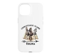 Chincoteague Island Virginia Souvenir de poneys Sauvages Coque pour iPhone 15