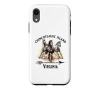 Chincoteague Island Virginia Souvenir de poneys Sauvages Coque pour iPhone XR