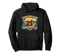 Chincoteague Island Wild Poneys Virginia USA Souvenir Sweat à Capuche