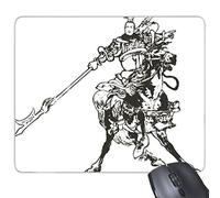 Chine chinois Chef-d' œuvre la Romance des trois royaumes Figure Lvbu Ligne Dessin rectangle en caoutchouc antidérapant Tapis de souris de jeu de souris Cadeau