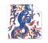 Chine Dragon Chinois Cloud Wave Traditionnelle Culture Art Illustration Motif Lunettes Chiffon Chiffon de Nettoyage Nettoyant pour écran de téléphone 5 pcs