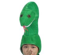 Chine du Nouvel An Snake Hat - Costume en peluche pour le festival lunaire | Année de l'accessoire de cosplay de serpent pour la fête, jeu de rôle, habiller | Heaves d'animaux amusants pour événement