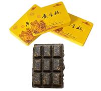 Chine Thé Jaune Mini Brique d’Or Thé Pressé Authentique Jun Shan Huang Cha 45g Boîte