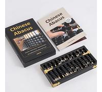 Chinese abacus with book | Wooden abacus | Counting tool | Vintage | Excellent for practicing mental calculation | Math tool | Mathello®
