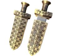 Chinese Antique Bronze Fish Intestines Sword U Disk Panda Shape Metal USB Flash Drive (Bronze Sword 128GB)