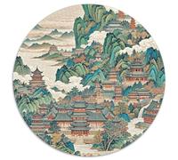 Chinese Architecture 1000 Pièces Puzzle Images Vibrantes Cadeaux pour La Famille Et Les Amis Jeu Familial Puzzle pour Adultes 1000pcs (67.5x67.5cm)