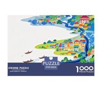 Chinese Architecture 1000 Pièces Puzzles Défiant Et Éducatif Puzzle pour Adultes Et Enfants Décoration D'intérieur 38x26cm/1000pcs