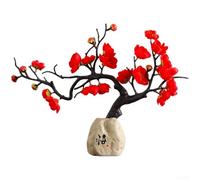 Chinese Art Traditions Sculpture décorative en résine pour l'amélioration et la coordination de l'espace intérieur (Wu + Rouge)