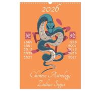 Chinese Astrology Zodiac Signs (Wall Calendar 2026 DIN A3 portrait), CALVENDO 12 Month Wall Calendar: The 12 animal horoscopes from Chinese astrology.