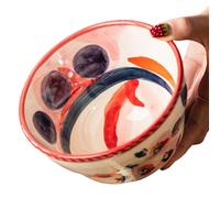 Chinese Bowls - 520ml Vintage Stackable,Chinese Bowls Microwave Safe,for Soup Cereal Food Lunch Dinner Meals Noodle Home Apartment Farmhouse Restaurant