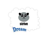 Chinese Crocodile Animal Gras and Lovely Panda Stickers Citation Rêve Vinyle Stickers