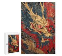 Chinese Dragon Art Print-2 Puzzle 1000 Pièces Educa Jouet en Bois Cadeau Unique Décoration Intérieure Jeu Éducatif Challenge Toy Adultes Et Enfants À Partir De 14 Ans 1000 PCS