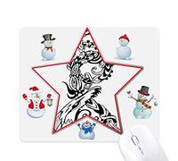 Chinese Dragon Bird Animal Abstract Christmas Snowman Family Star Mouse Pad