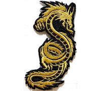 Chinese Dragon Fantasy Animal Yin Yang Logo biker Hog Outlaw motorcycle leather jackets custom patches by Large husky music patches