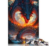 Chinese Dragon Fantasy Puzzle 1000 Pièces Educa Jouet en Bois Jeu D'Intelligence Décoration Intérieure Jeu Éducatif Challenge Toy Adultes Et Enfants À Partir De 14 Ans 1000pcs (75x50cm)