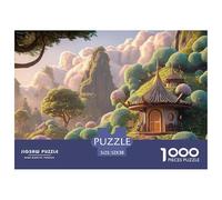Chinese Embroidery Crafat 1000 Pièces Carton Premium Lot de Puzzles Alpine Hobbit-Style Cottage Anti-Stress Défi Unique Puzzles pour Adultes Et Enfants 52x38cm/1000pcs