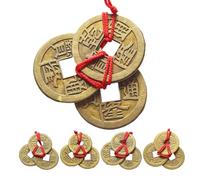 Chinese Feng Shui Coin l Feng Shui Good Luck Coin l Lucky Chinese Coin l Feng Shui Wealth Coin l Chinese Prosperity Coin Traditional Design for Health Wealth and Success