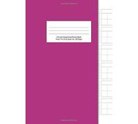Chinese Handwriting Practice Book - Pinyin Tian Zi Ge Paper, B5, 100 Pages: For General Character Practice And Calligraphy - Fuchsia Cover - Chinese Writing Paper 2018 Series