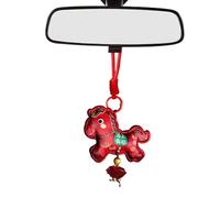 Chinese Horse Charm - Cute Good Luck Pendant, Embroidered Horse Ornament | Decorative Chinese Horses Charm for Wall Window Party Holiday Kids Adults Friends Home Office Celebration Use