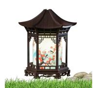 Chinese Lantern Diffuser - Two Color Adjustable Pagoda Lamp, Ultrasonic Cool Mist Humidifier, Zen Aesthetic Aromatherapy Hub, Elegant Oriental , Cultural Home Decor Accent, Silent Mist Mach