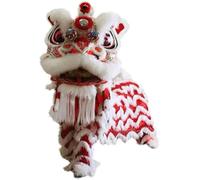 Chinese Lion Dance Head Silk Wool Traditional Folk Art Costume Prop, 1pcs
