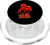 Chinese New Year 2026 Fire Horse Lunar Zodiac Red Horse PopSockets PopGrip pour MagSafe
