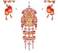 Chinese New Year - Chinese Knot | Chinèse New Year Decorations, 2026 Waterproof Chinesee Lantern 10 inch Traditional Hanging Decorations Foldable Red Paper Lanterns for Spring