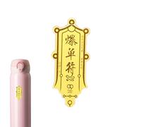 Chinese New Year Decal - Gold Foil, PVC Decorative Sticker, Year of The Snake Ornament, Prosperity Protection Laptop Phone Sticker, Reusable Cultural Festival Accessory | for Desktop Lapt