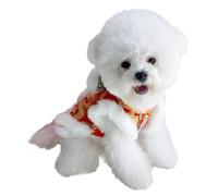 Chinese New Year, Dog Costume, Warm Soft Lion Dance Pet Coat, 12 inches Spring Festival Outfit with Plush Material, Adjustable Soft Pet Jacket for Small Medium Dogs and Kittens, Home Indoor Outdoor