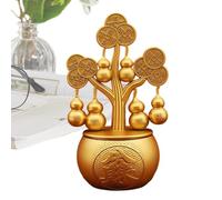 Chinese New Year Fortune Bowl - Metal Rotatable Tree Table Ornament