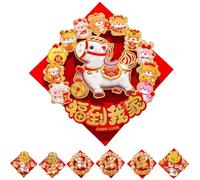 Chinese New Year-Fu Character Stickers, 2026 Year of The Horse Door Stickers, Vibrant Spring Festival Sticker Holiday Decor Party Favors for Home, Entryway, Wall, Window