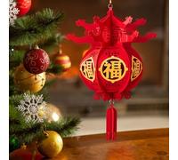 Chinese New Year Lanterns - Effortless Lantern Red Fu Hangings Ornaments | Reusable and Spring Festival Lantern Hangings Ornaments for Restaurant Celebration, Wedding