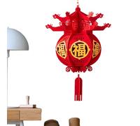 Chinese New Year Lanterns - Effortless Lantern Red Fu Hangings Ornaments | Reusable and Spring Festival Lantern Hangings Ornaments for Restaurant Celebration, Wedding