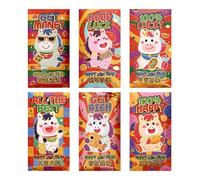 Chinese New Year Red Envelopes - Fortune Packets, Foil Pieces Embossed Paper for Monetary Gifting, Festive Accessory with Traditional Imagery, Cultural Supply for Family Relatives, Community Members