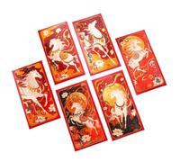Chinese New Year Red Envelopes, Horse Ang Pao, 6 Pack