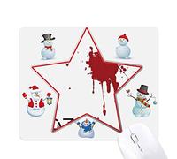 Chinese Online Joke Best Friend Hurt Me Christmas Snowman Family Star Mouse Pad