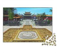 Chinese Palace Jigsaw Puzzle 1000 Pièces Recyclé Papier The Forbidden City Puzzles for Elderly Éducatif Jeu Decompression Soulager Démence Sénile Cadeau 70x50cm/1000pcs