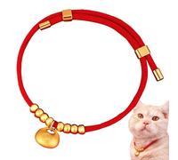 Chinese Pet Costume, New Year Dog Collar, Cat Kitten Collar, Adjustable Pet Collar, Pet Holiday Accessories, Chinese Dog Collar, Puppy New Year Collar, Gold Pet Necklace, Festival Pet Collar